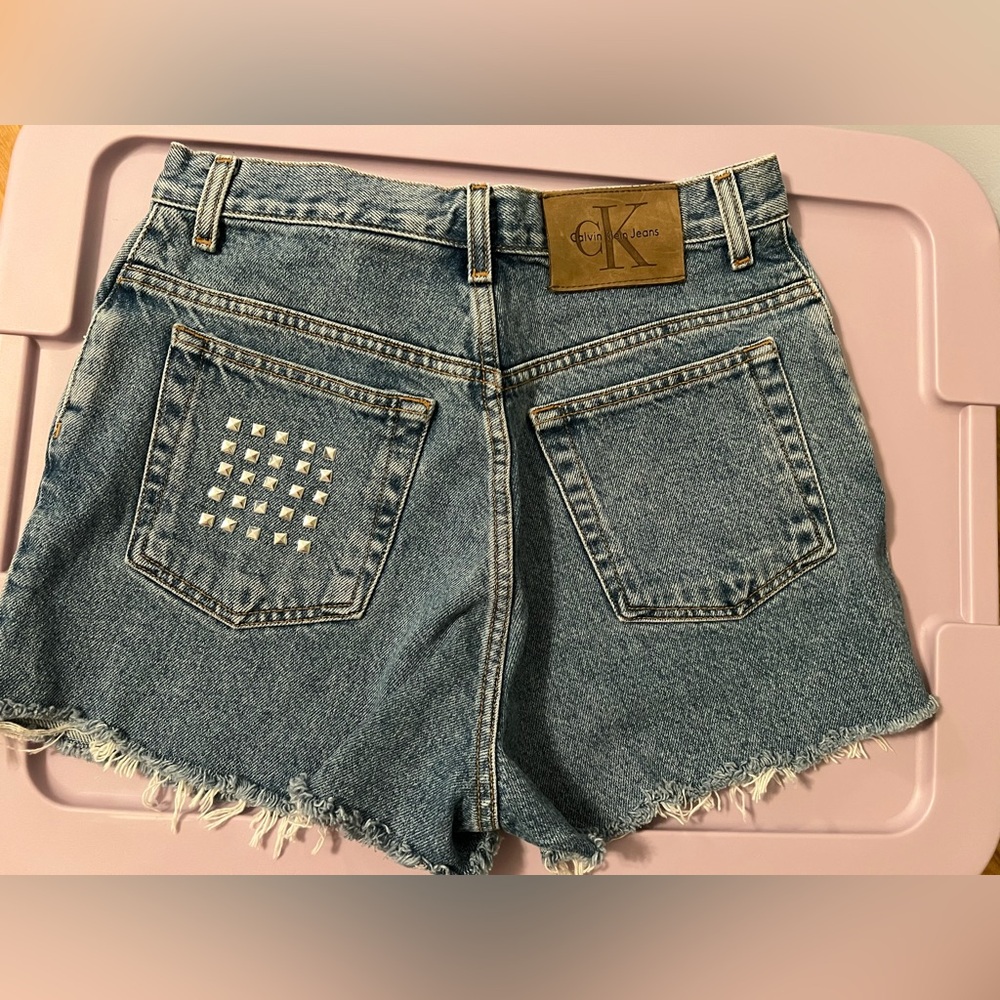 Vintage Calvin Klein Distressed Jean Shorts